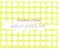 Giấy nhãn Tomy A5 tròn 1cm